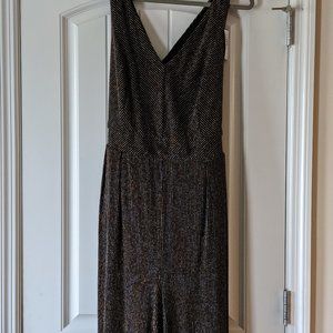 NWT - Gold/Black Women's Plus Size Jumpsuit